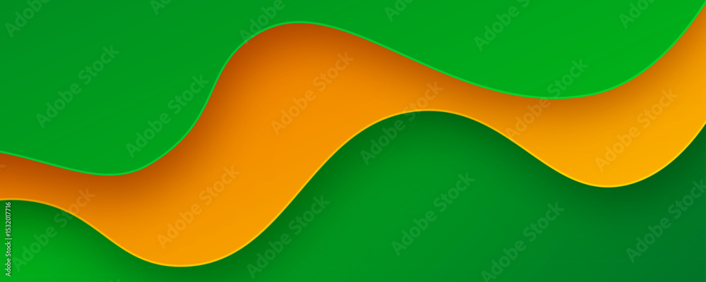 Poster 3d waves abstract background overlap layer on bright space with colorful flowing shape effect decora
