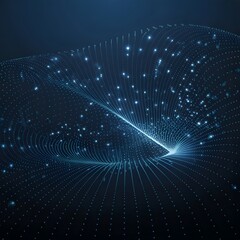 abstract blue background with stars