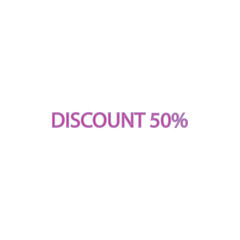 Vector illustration of 50% off 50% off the original price of a product or service