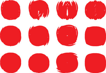 red set brush stroke shaped like a bold arc Red set paint stroke, ink brush, strokes, brushes, lines, frames, box, grungy. Grungy brushes collection. stroke paint boxes on white background.different