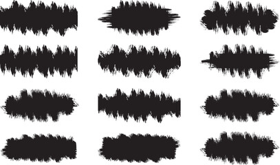 Ink brush strokes. Grunge Brush Strokes Set. Straight line vector brush strokes. Black hand. clip art. Paint splatter Paint stroke. Only commercial use.paint line textures. Grungy sketchy rectangle te