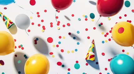 Celebration Background: A white background with subtle shadows, featuring a minimalist design. Perfect for birthdays, graduation ceremonies, or any other joyous occasions.