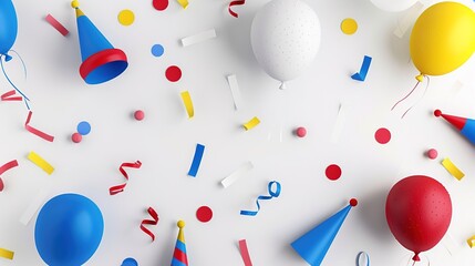 Celebration Background: A white background with subtle shadows, featuring a minimalist design. Perfect for birthdays, graduation ceremonies, or any other joyous occasions.