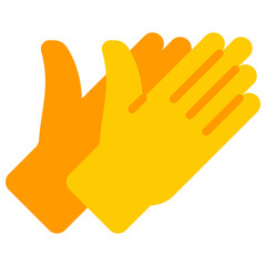gloves flat icon