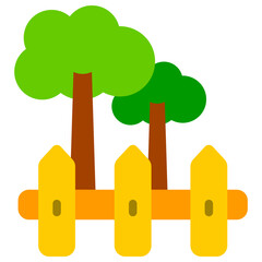 fence flat icon