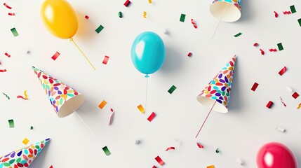 Celebration Background: A white background with subtle shadows, featuring a minimalist design. Perfect for birthdays, graduation ceremonies, or any other joyous occasions.