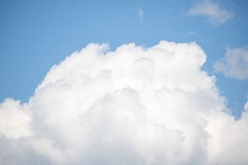 A large white cloud in the sky
