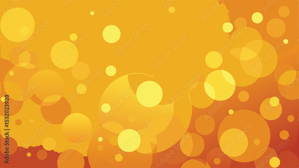 Poster warm abstract background with overlapping circles and gradient colors on a white background