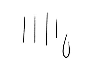 comic sign　10　冷や汗