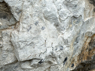 Natural limestone rock texture with weathered surface patterns