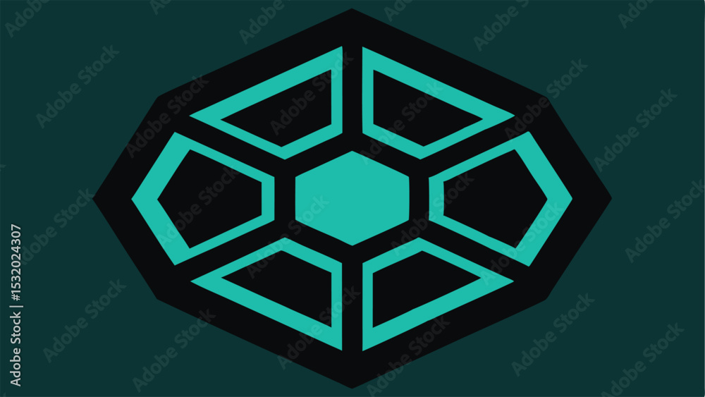Poster abstract 3d black futuristic hexagonal pattern design with geometric vector elements