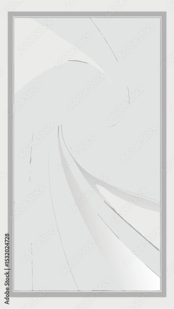 Poster abstract artistic composition of swirls and lines with a subtle metallic gradient