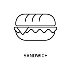 Icon a sandwich, isolated against a clean background.