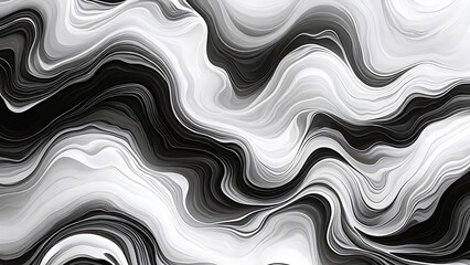 Abstract grayscale wave pattern design swirling monochrome background texture