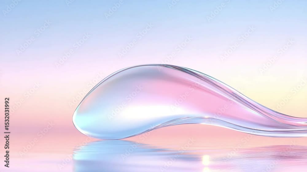 Poster abstract liquid form: a visually striking close-up showcases a mesmerizing abstract liquid form, gra