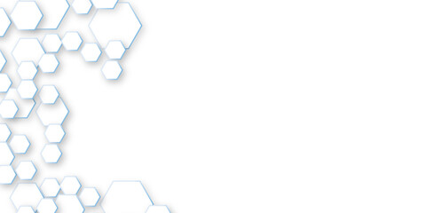 Abstract geometric hexagon blue texture background pattern vector illustration background on transparent.	