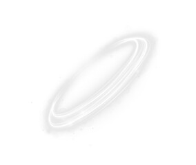 Streak, white, curve, light, rotation effects form a glowing swirl of energy. This PNG Overlay adds futuristic motion. PNG format with transparent background for dynamic designs.