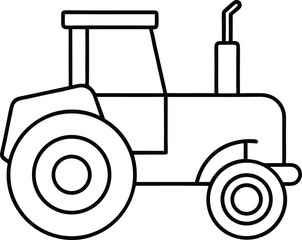 vector illustration of a tractor 