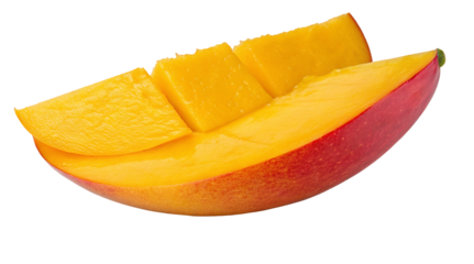 Mango fruit slice fresh tropical fruit healthy eating mango chunks sweet dessert delicious mango closeup diet food