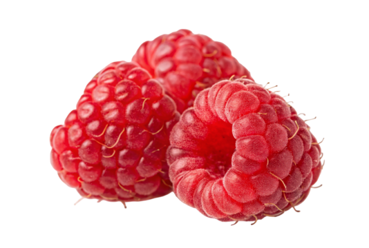 Fresh raspberries close up macro shot of ripe red raspberries on black background healthy eating concept