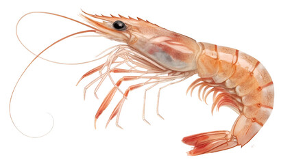 shrimp isolated on transparent background