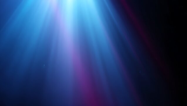 Blue and Purple Light Beams Abstract Background,