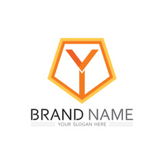 Fototapeta premium Artistic and Elegant Letter Y Logo Design for Luxury, Boutique, or Fashion Brand