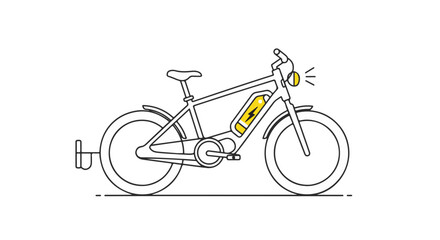 A sleek e-bike, a symbol of modern transport and eco-friendly travel.