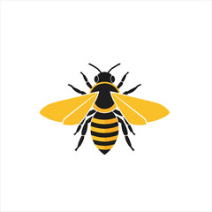 Front Facing Queen Bee Logo, Symmetrical Design