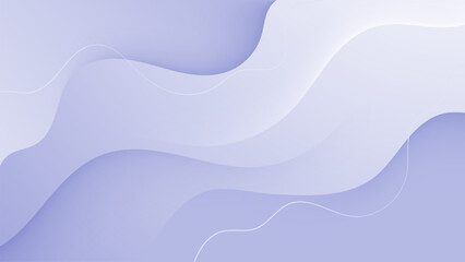 Obraz na płótnie Canvas Elegant Light Purple and White Abstract Background with Smooth Curves and Golden Line