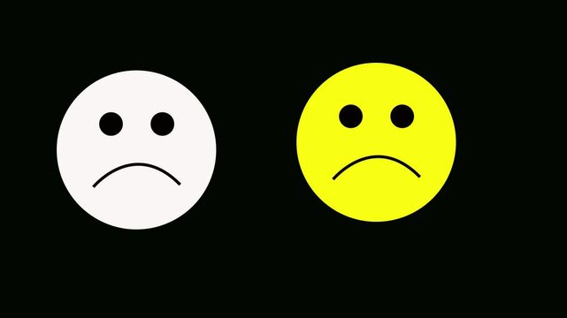 Blue sad emoji crying and ranting A