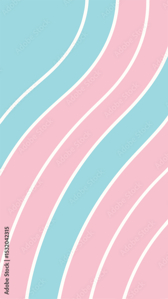 Poster abstract pastel color wave pattern with transparency suitable for design projects