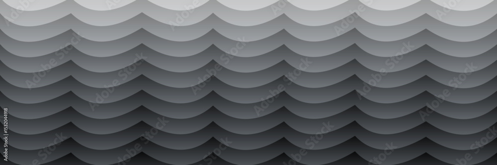 Poster layered wave pattern – minimalist abstract gradient design