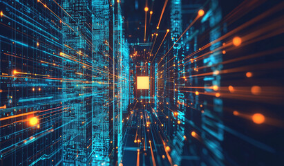 Technology background . Code and data flow 
