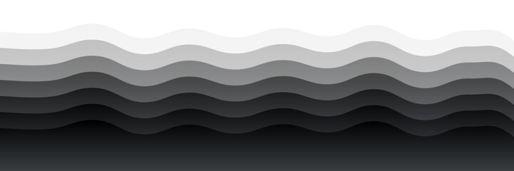 Layered Gradient Waves – Minimalist Abstract Composition