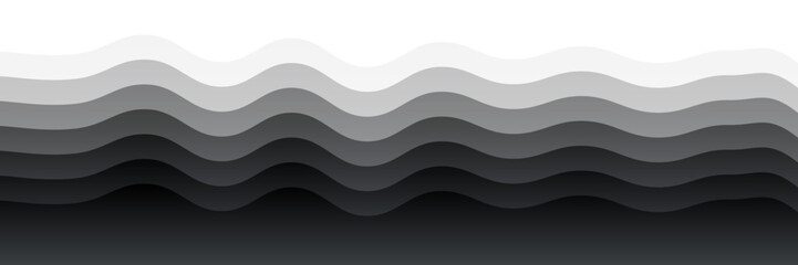 Layered Wave Pattern &ndash; Abstract Depth and Texture