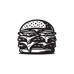 hamburger silhouette