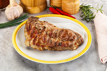 Grilled pork sirloin for dinner