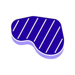 Icon a steak, isolated against a clean background.
