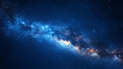 Fototapeta premium Celestial Night Sky Starry Galaxy Cosmic Dust and Nebula