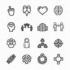 set of medical icons and symbols