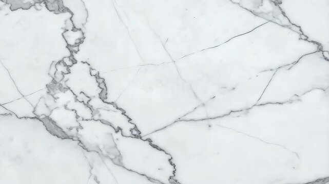 Elegant close up of white marble stone texture with intricate gray veins for luxurious backgrounds or surface materials