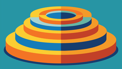 Colorful 3d abstract geometric shape design suitable for graphic design projects