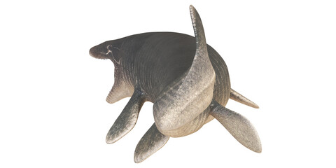 Obraz premium Realistic depiction of a prehistoric marine reptile