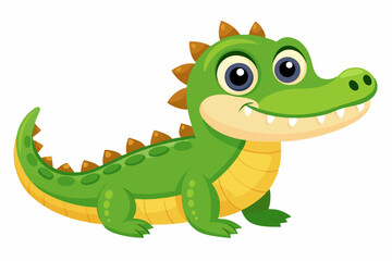 Cute cartoon lynx character with big green eyes and fluffy tail, illustrated in a vibrant and friendly style. Perfect for children's books, educational materials.