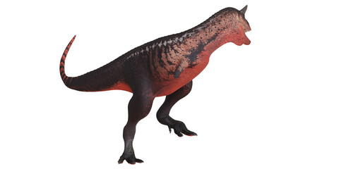 Realistic dinosaur illustration in vivid colors.