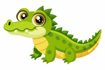 Cute cartoon lynx character with big green eyes and fluffy tail, illustrated in a vibrant and friendly style. Perfect for children's books, educational materials.