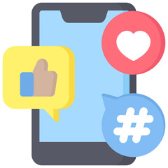 Obraz premium Social Media Icon