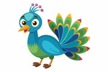 Cute cartoon lynx character with big green eyes and fluffy tail, illustrated in a vibrant and friendly style. Perfect for children's books, educational materials.