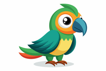 Cute cartoon lynx character with big green eyes and fluffy tail, illustrated in a vibrant and friendly style. Perfect for children's books, educational materials.